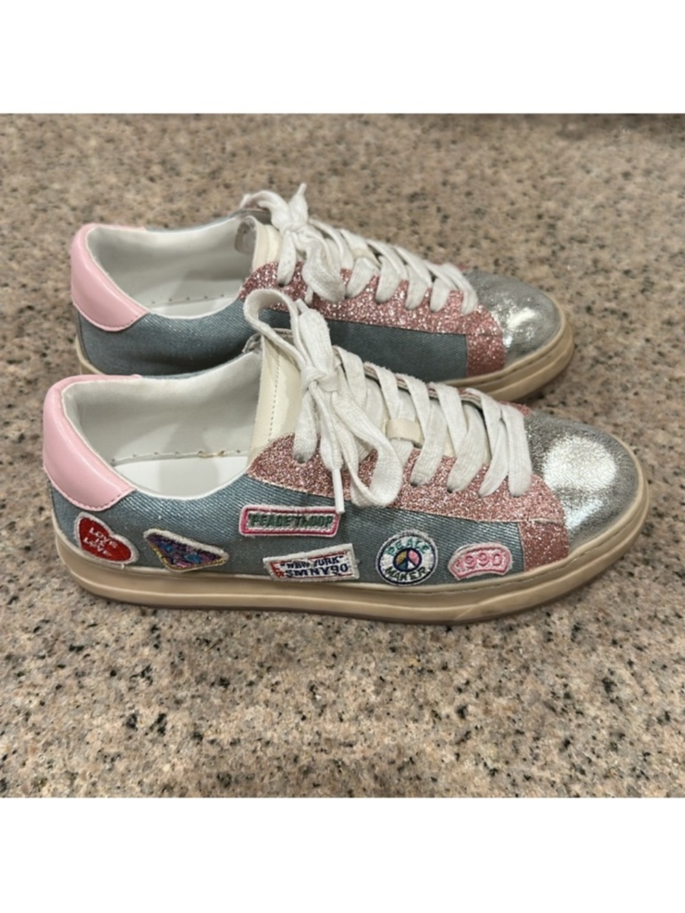 Steve Madden JHope Patches Denim Sneakers